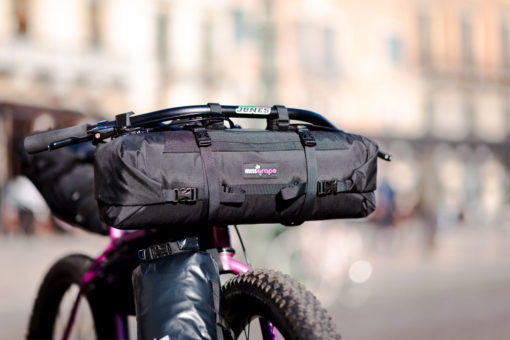 Bikepacking handlebar bag Miss Grape Tendril