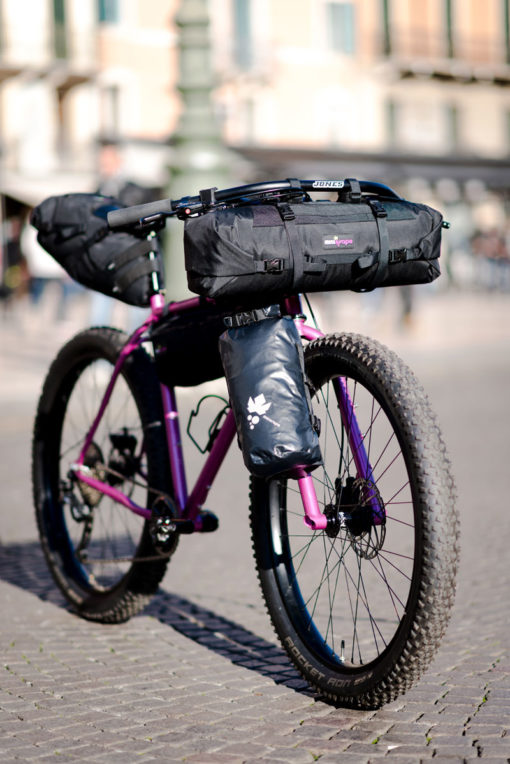 Bikepacking handlebar bag Miss Grape Tendril