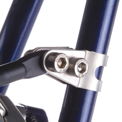Clamp set for seat stay mounting