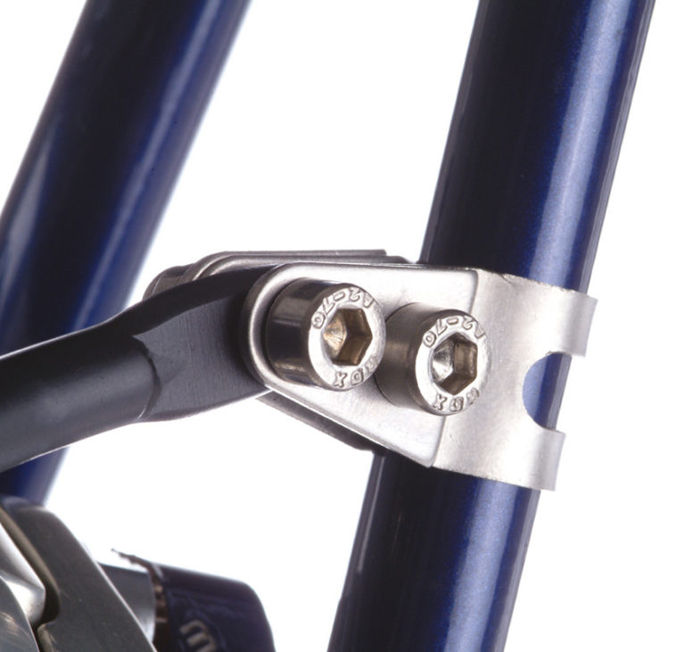 Clamp set for seat stay mounting