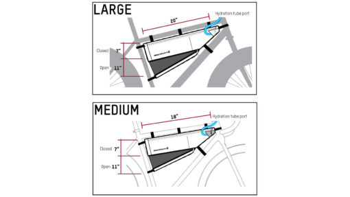 Sacoche de cadre bikepacking Blackburn Design Outpost (Large / Medium)